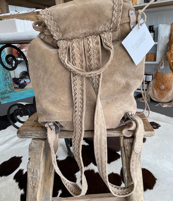 Summer Silverstone Cream Leather Backpack - Image 2
