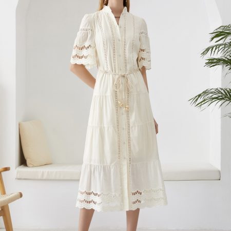 Cara lace dress Cream