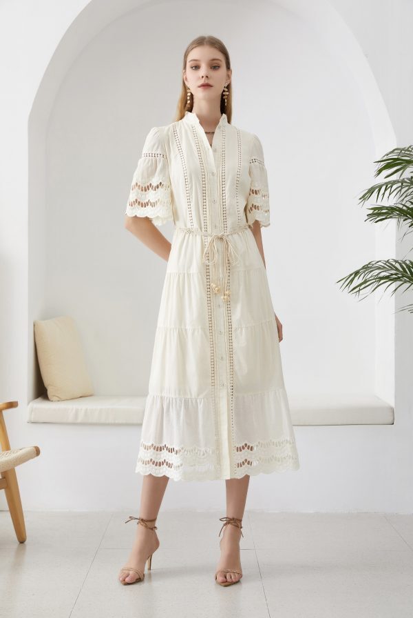 Cara lace dress Cream