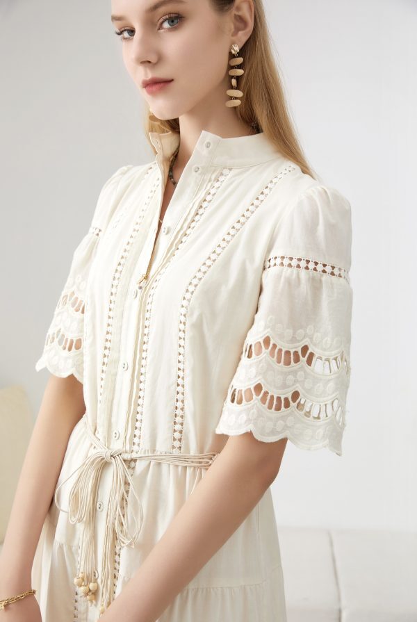 Cara lace dress Cream