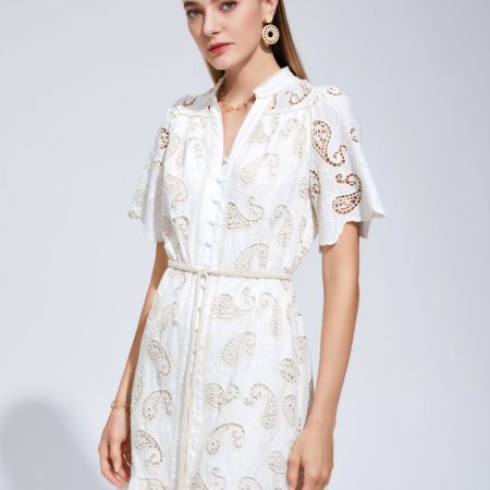 Layla Embroidery Short Dress