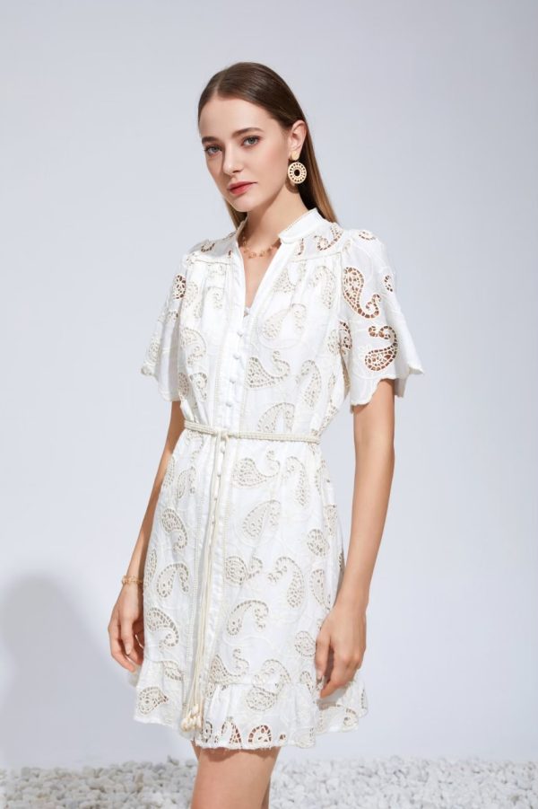 Layla Embroidery Short Dress