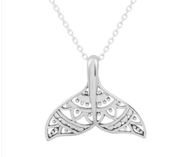 Mandala Dolphin Tail Necklace - Image 2