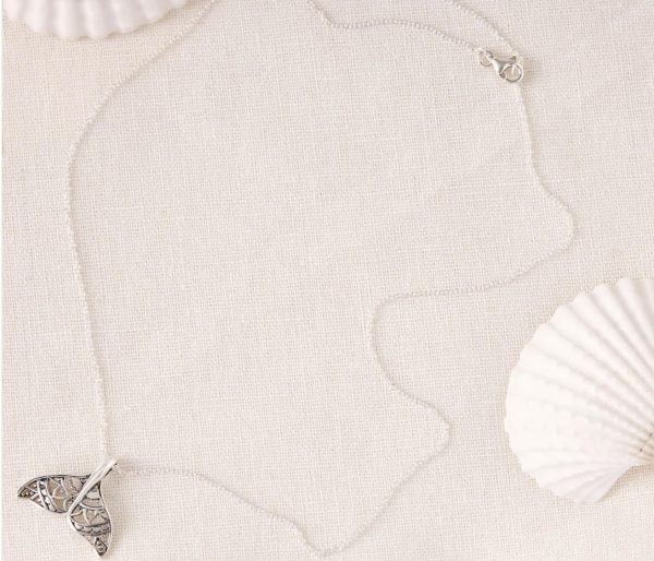 Mandala Dolphin Tail Necklace - Image 3